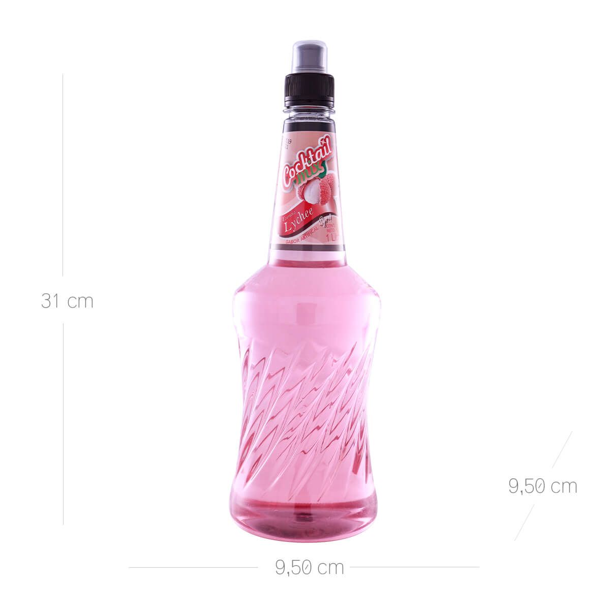 10X Cóctel Mix Syrup Lychee Alicante x 1000 Ml Pet