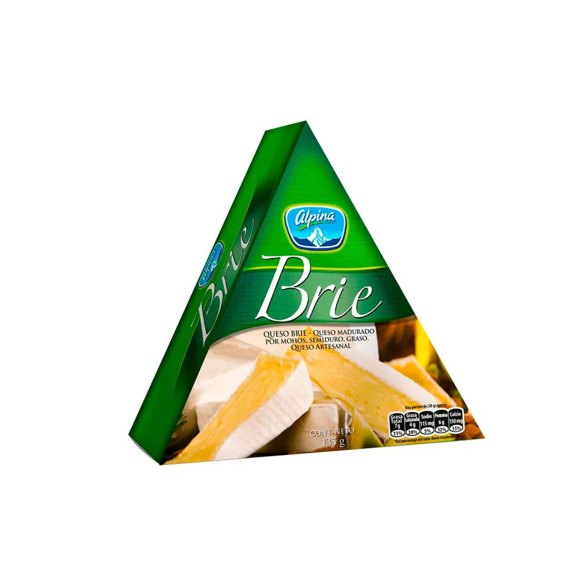 10X Queso Brie Alpina x 135 Gr