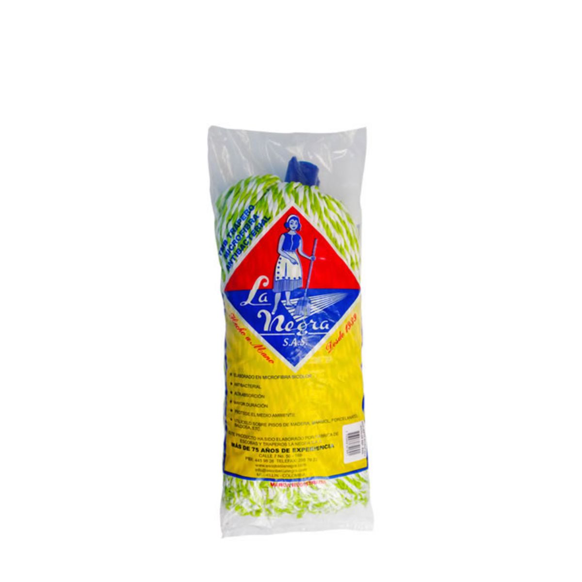 10X Repuesto Trapero Microfibra Bicolor La Negra