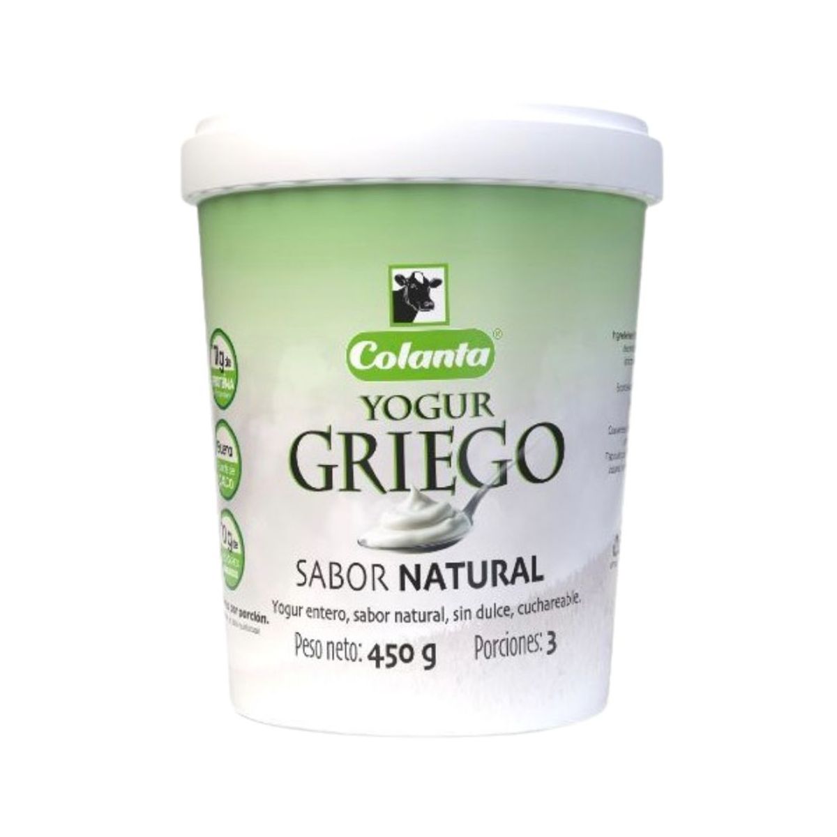 10X Yogurt Griego Colanta x 450 Gr Pet