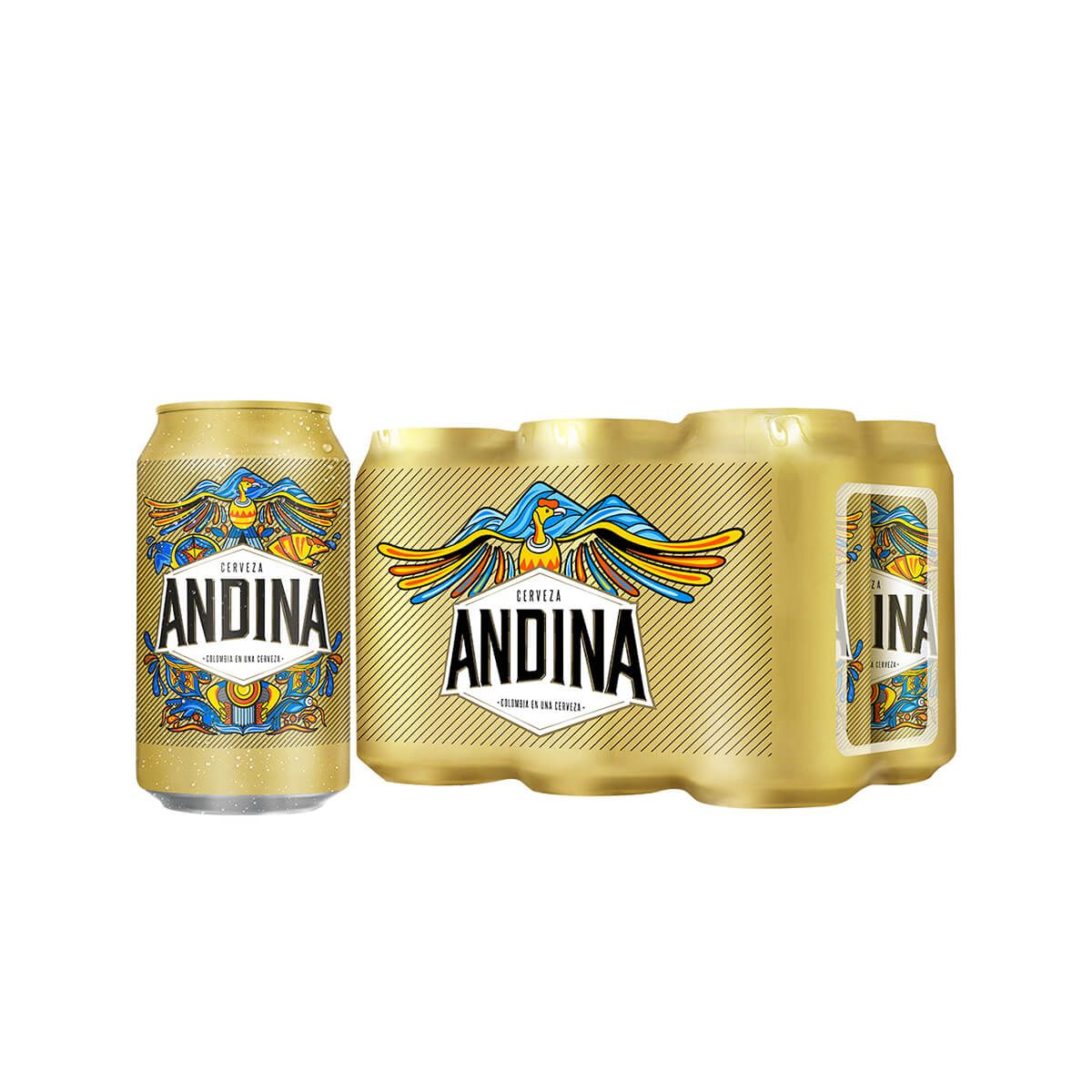 10X Cerveza Andina Caja x 6 Und x 355 Ml Lata