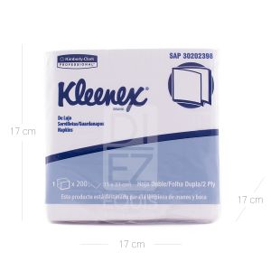 Servilleta De Lujo Hoja Doble Kleenex (2398) 4202 Blanco x 200 Und - Paquete