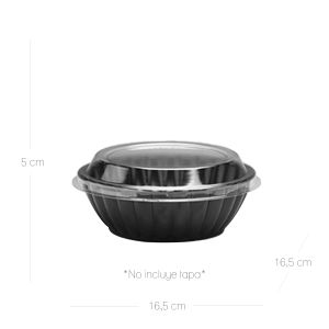 Domo Contenedor Doble Uso 24 Oz Negro Darnel x 50 Und - Paquete