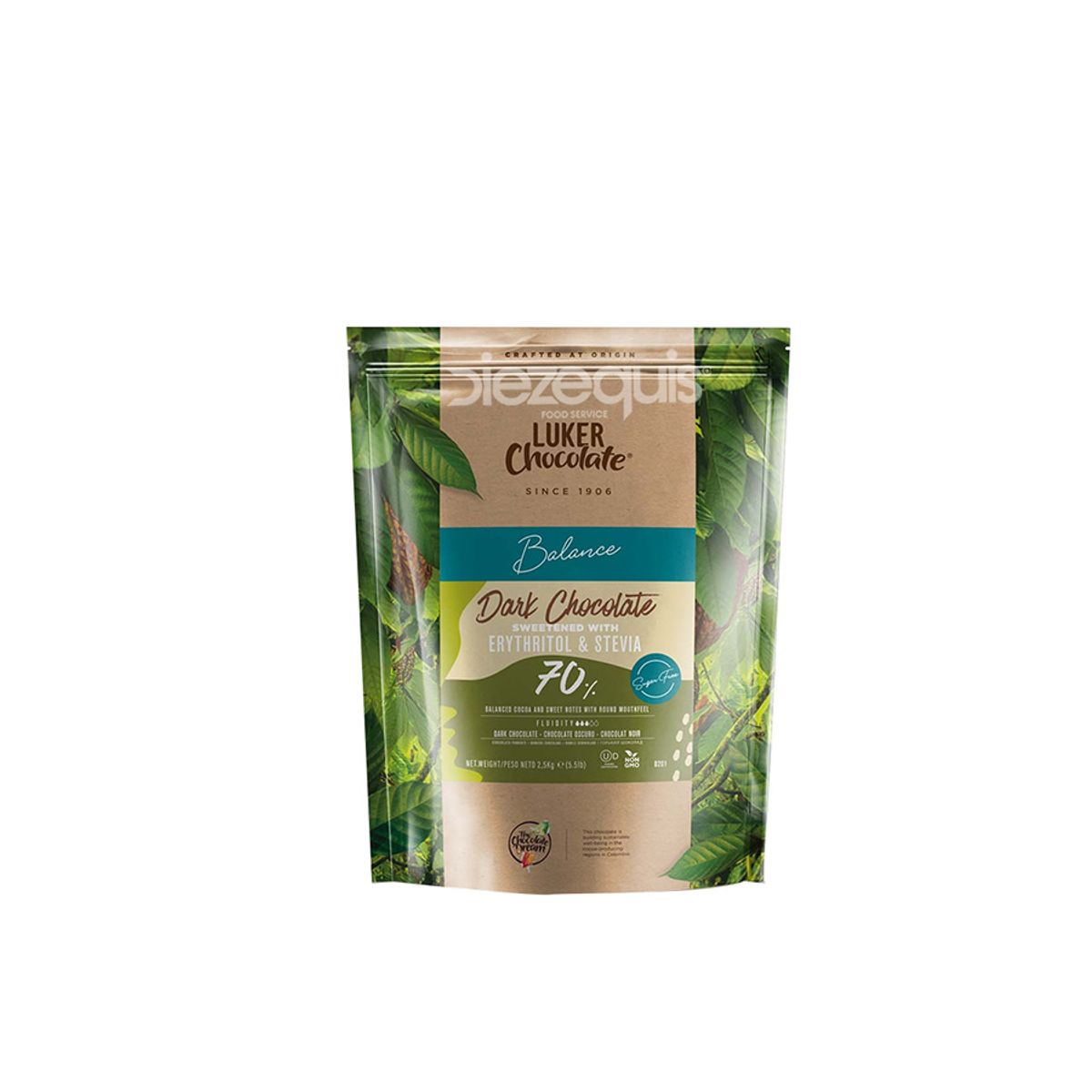 10X Chocolate Oscuro Luker Balance 70% x 1000 Gr Bolsa