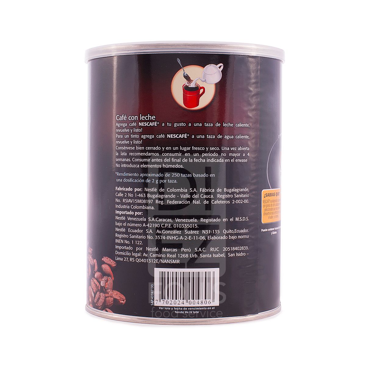 10X Café Nescafe Tradición N Pro x 500 Gr Lata