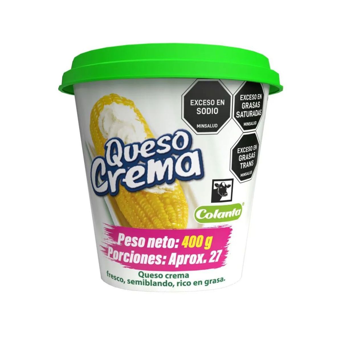 10X Queso Crema Colanta x 400 Gr Tarro