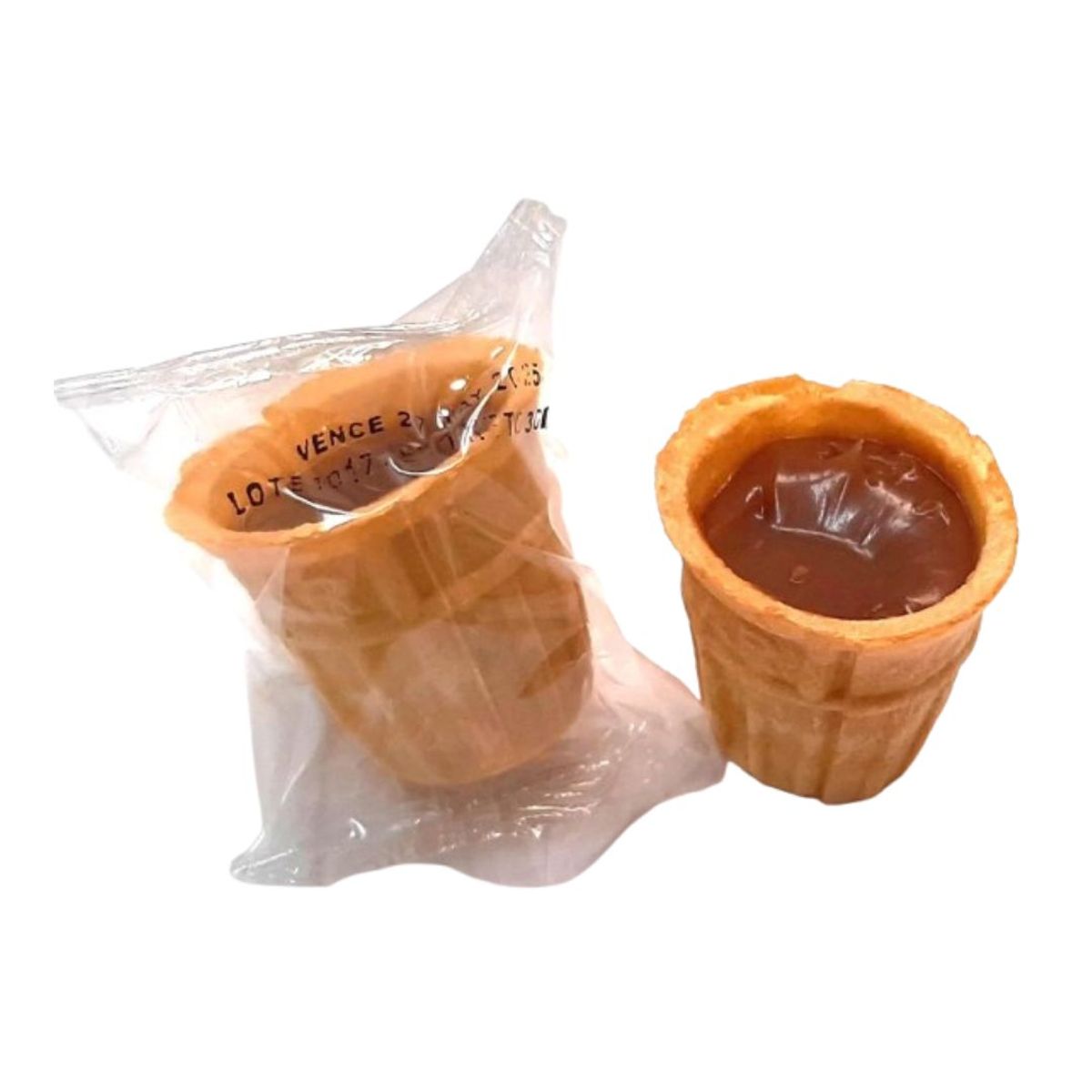 10X Vasito Galleta Waffer con Dulce de Leche La Ubate x 30 Gr
