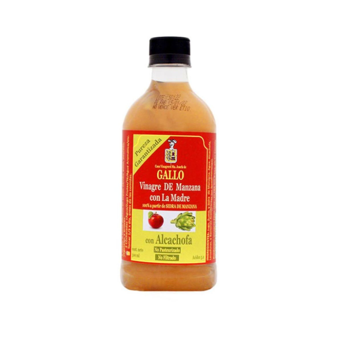 10X Vinagre De Manzana con Alcachofa Gallo x 500 Ml