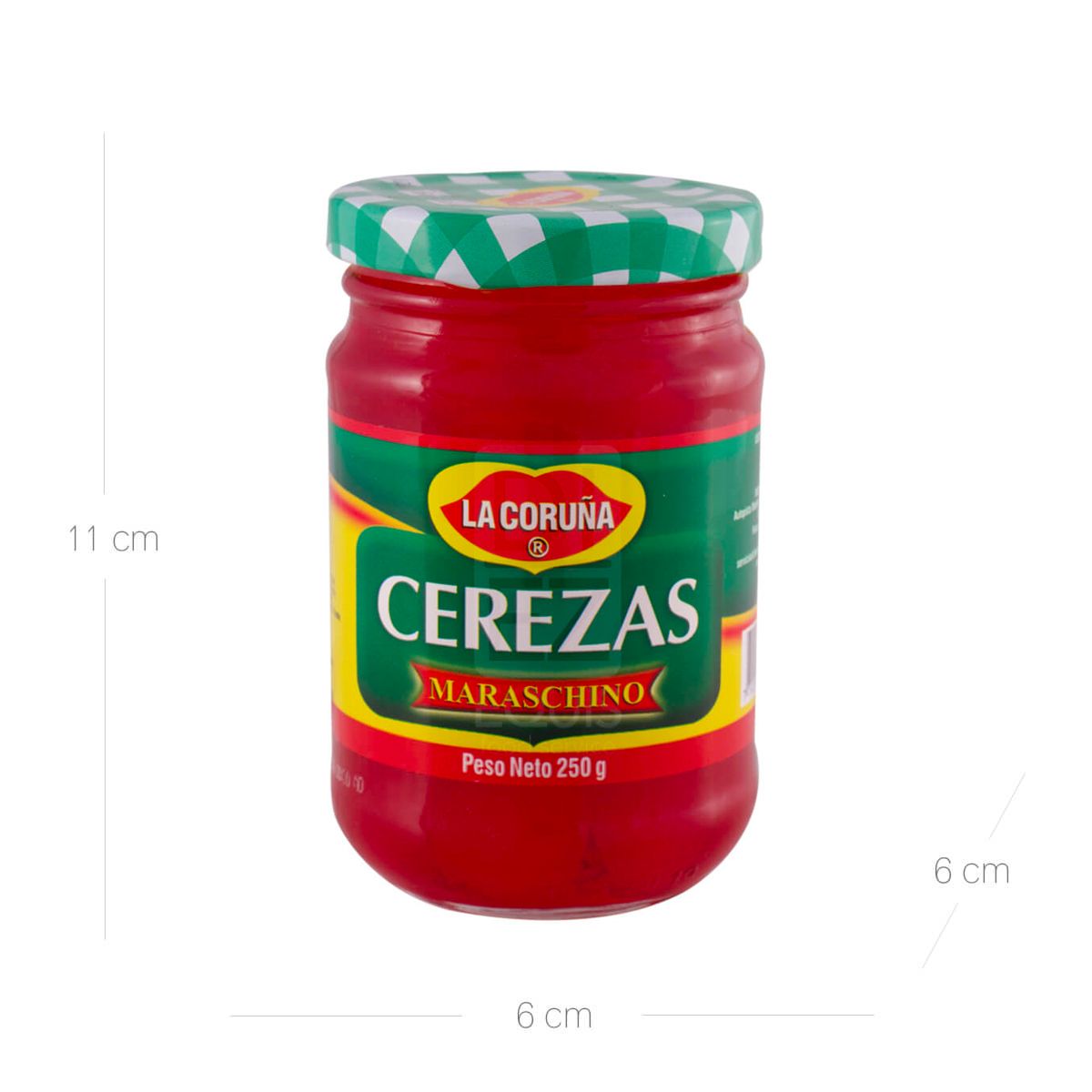 10X Cereza Marrasquino La Coruña x 250 Gr Vidrio