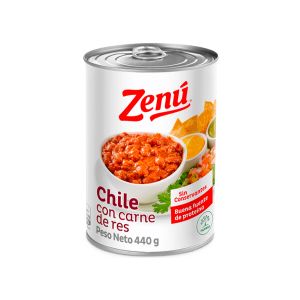 Chile Con Carne De Res Zenu x 440 Gr Lata - Unidad