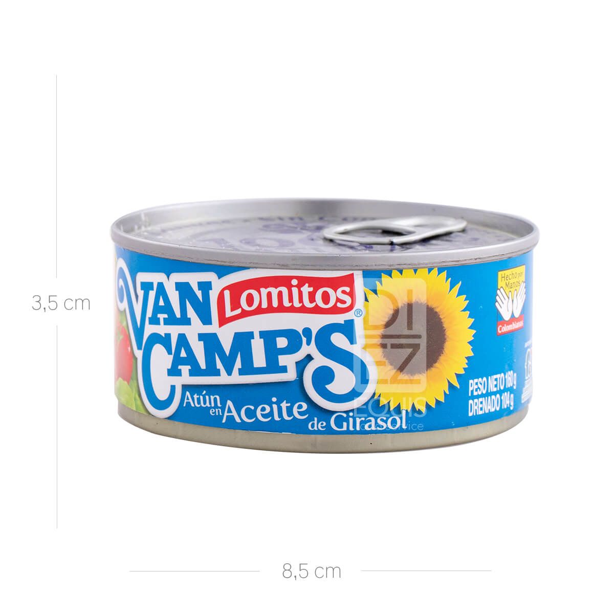 10X Atún Lomitos Aceite Girasol Van Camp´s x 160 G Lata