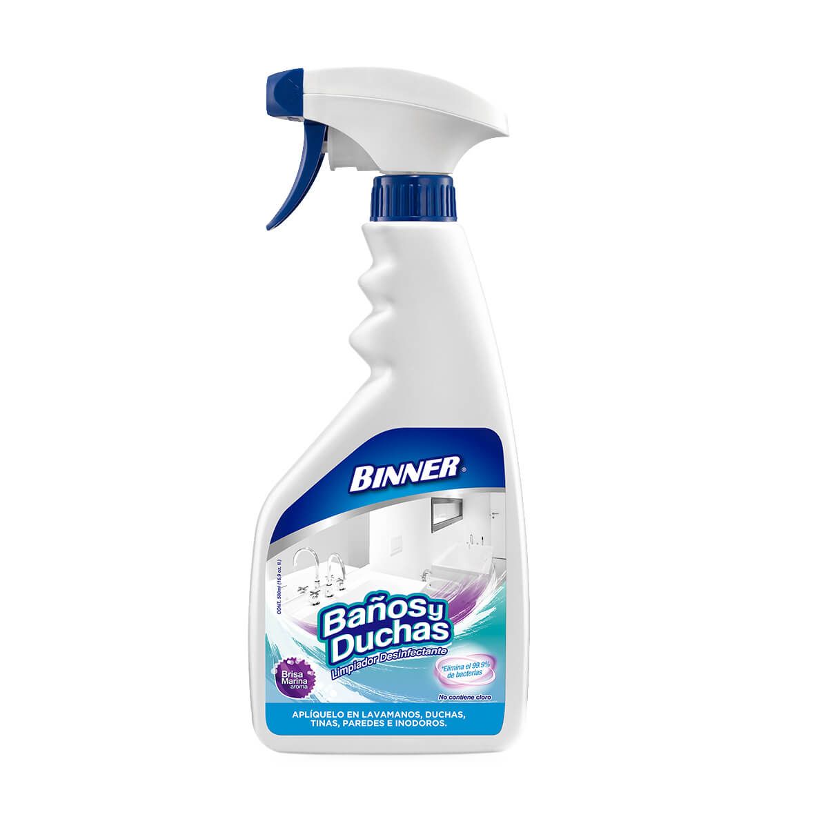 10X Limpiador Desinfectante Para Baños y Duchas Binner x 500 Ml