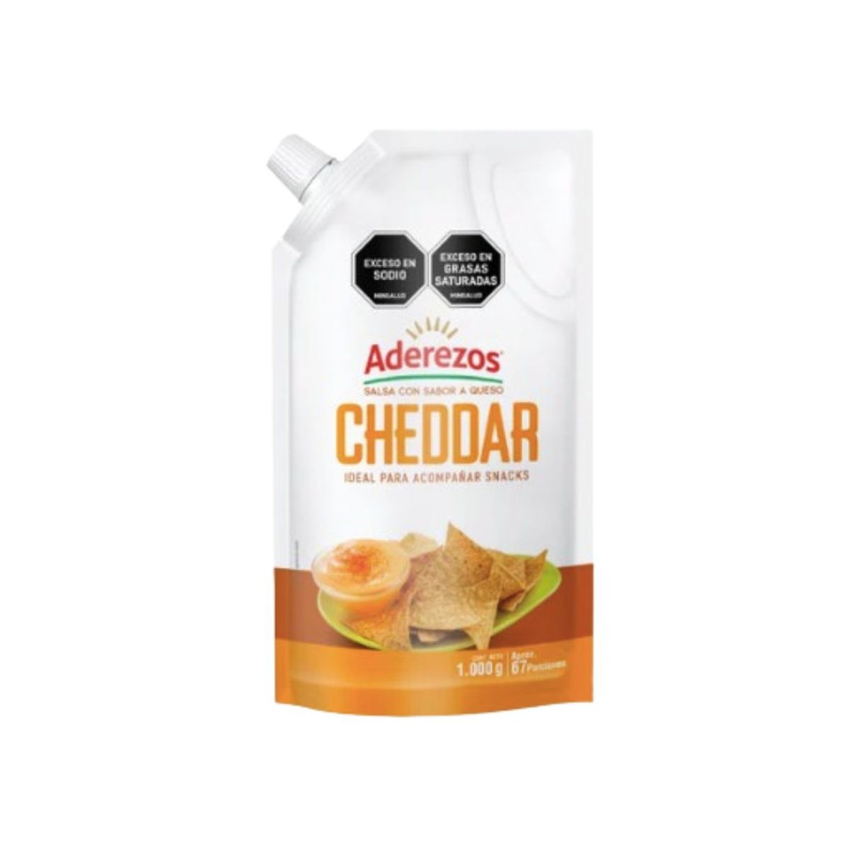 10X Salsa De Queso Cheddar Aderezos Bolsa x 1000 Gr