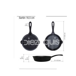 Sartén Esmaltado Victoria De 16,5 Cm Caja x 6 - Unidad