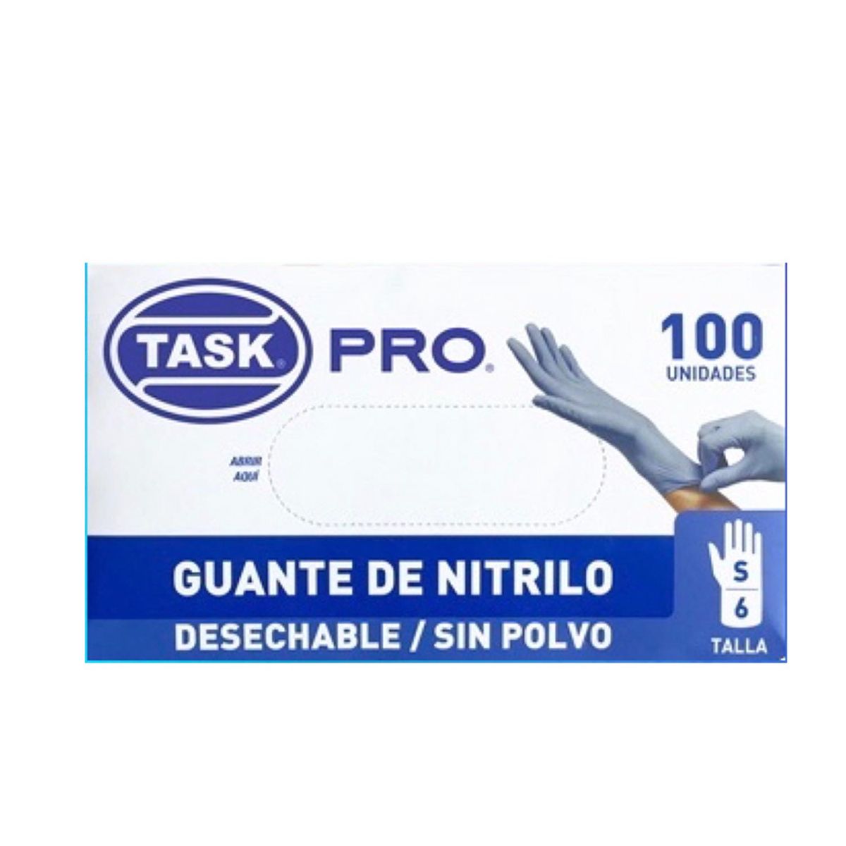 10X Guante Nitrilo Negro C4 Task Pro Talla S x 100 Und Caja