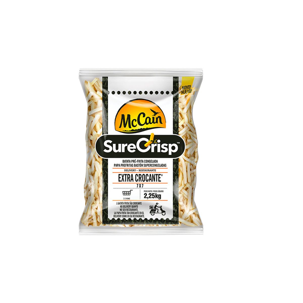 10X Papa Sure Crisp McCain 7 x 7 x 2,27 Kg Bolsa