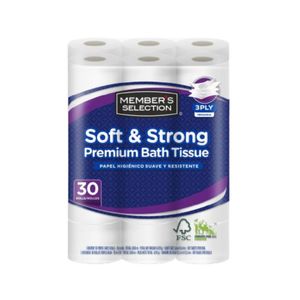 Papel Higienico Triple Hoja Member Selection 361339 x 35 Mtrs x 30 Rollos - Paquete
