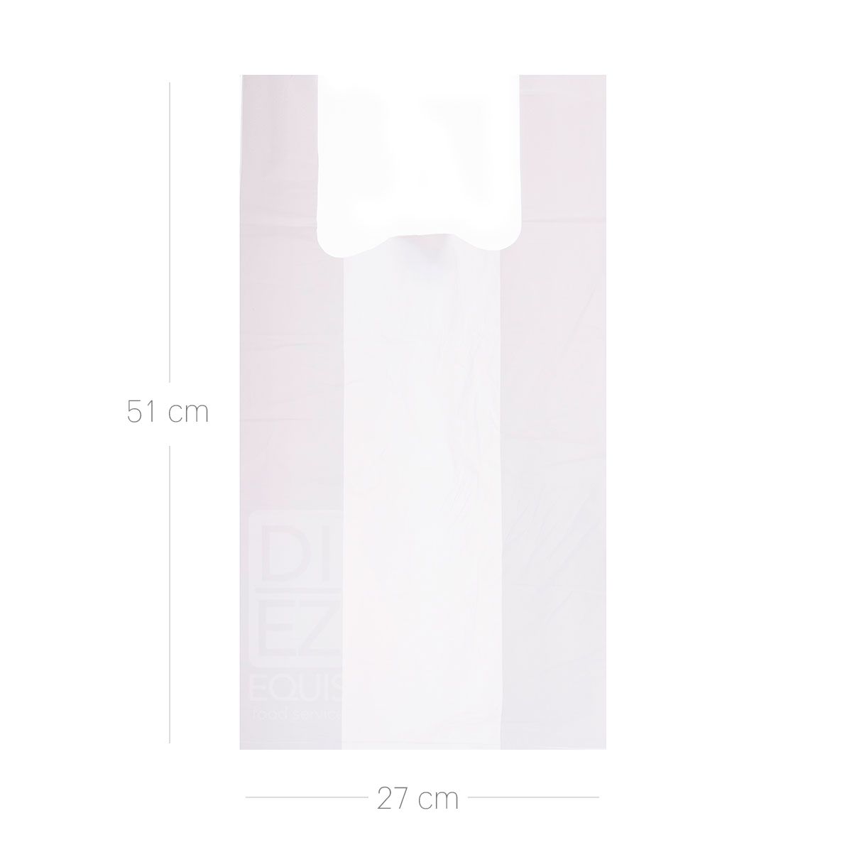 10X Bolsa Cargadera Blanca Biodegradable T-30 x 100 Und
