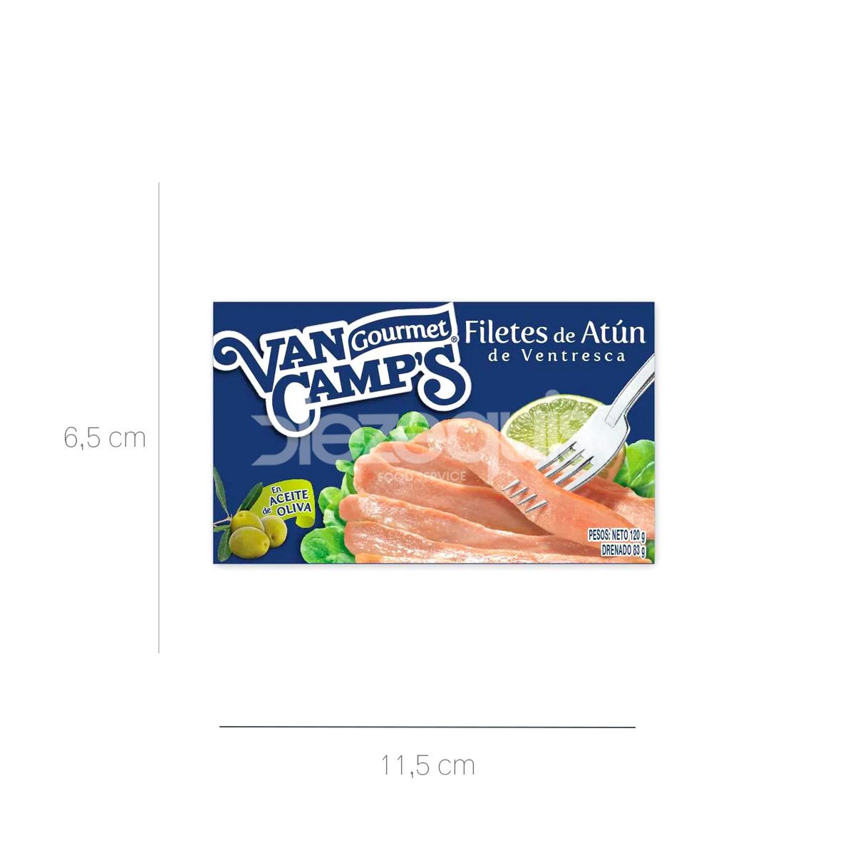 10X Filetes De Atún De Ventresca x 120 Gr