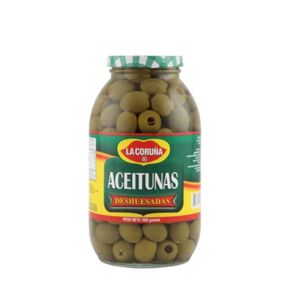 Aceituna Verde Deshuesada La Coruña Frasco x 1000 Gr - Unidad