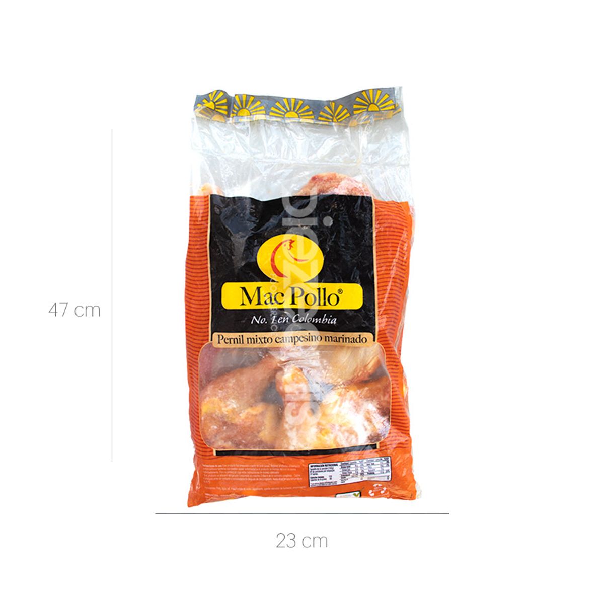 10X Pernil Mixto Campesino Refrigerado Mac Pollo +/- 2,8 Kg Bolsa x 5 Unds (Precio x Kg)