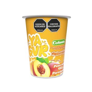 Vaso Yagurt Melocotón Colanta x 150 Ml - Unidad