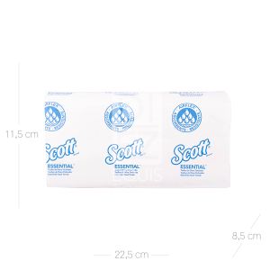 Toalla Mano Doblada Z Blanco Ahorramax Multifold Scott 8392 x 150 Und x 25 Paq - Caja