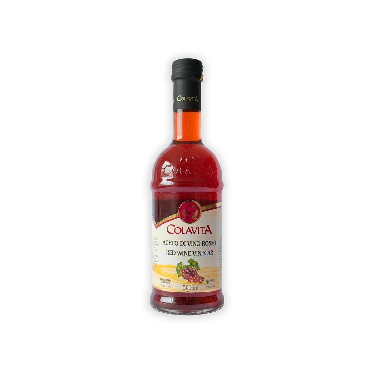 10X Vinagre De Vino Rojo Colavita x 500 Ml