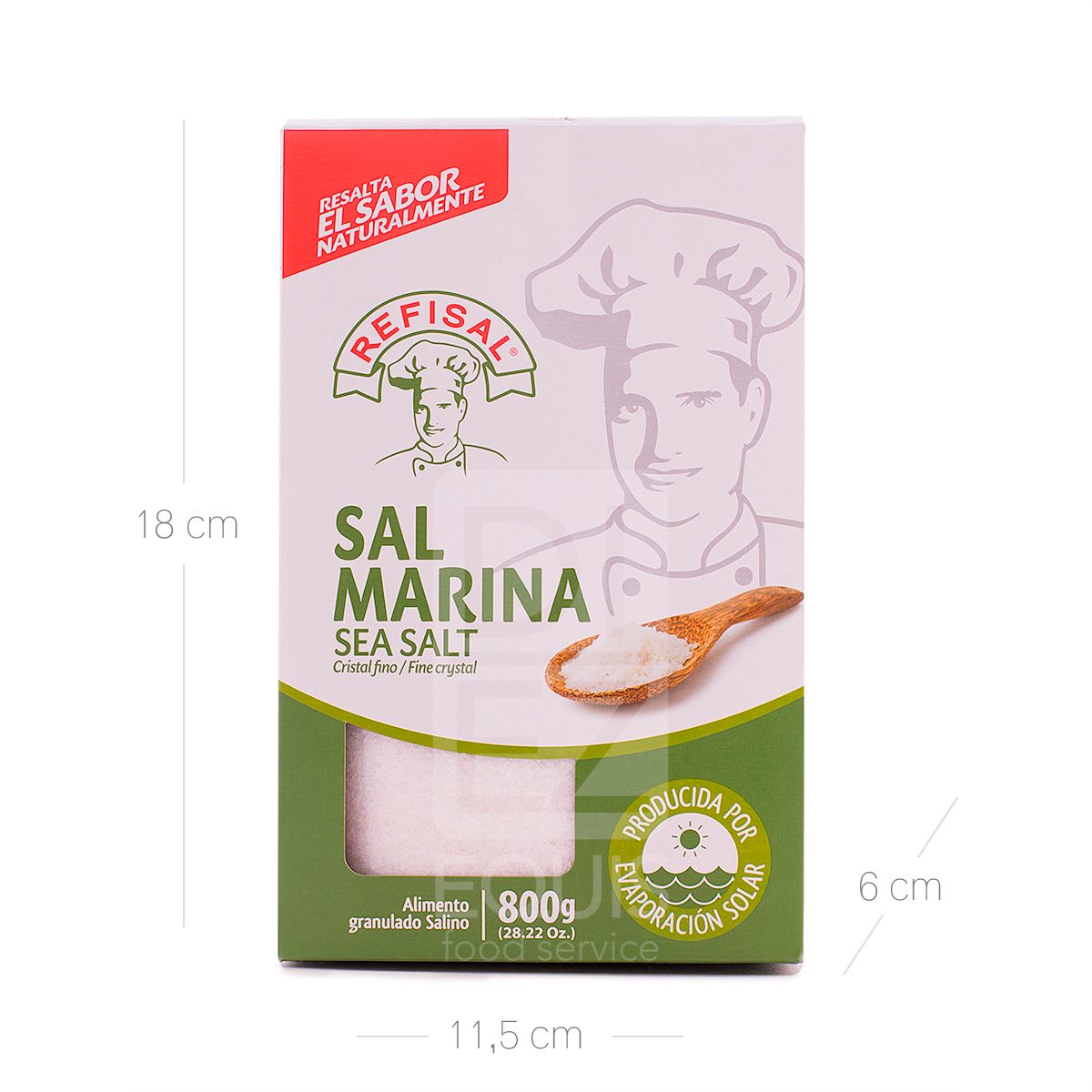 10X Sal Marina Refisal x 800 Gr Caja