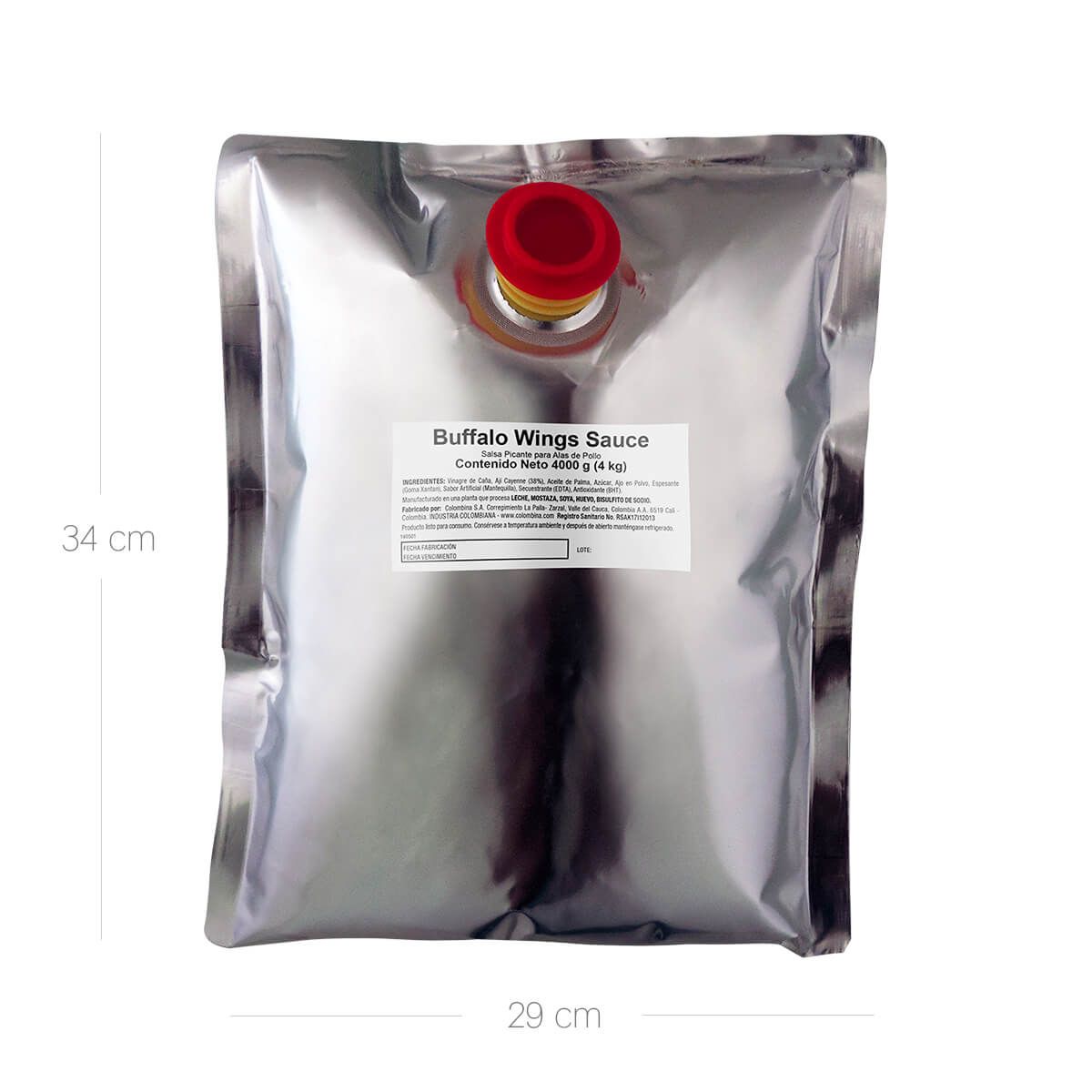 10X Salsa Buffalo Wings Sauce x 4000 Gr Bolsa