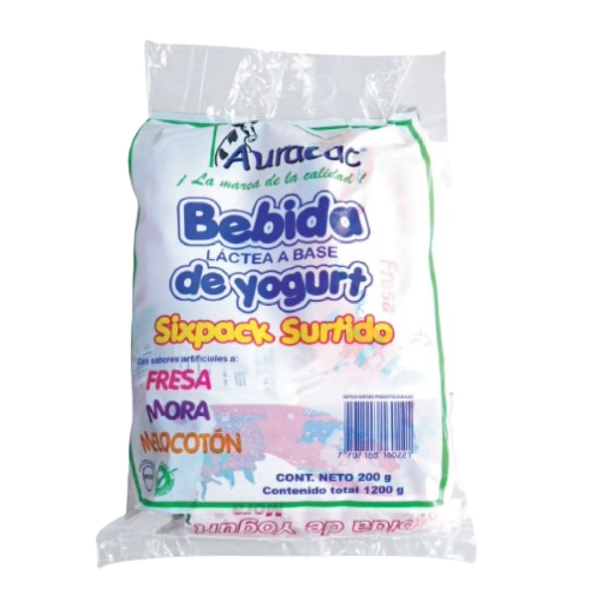 10X Bebida De Yogur Auralac x 200 Ml Sixpack