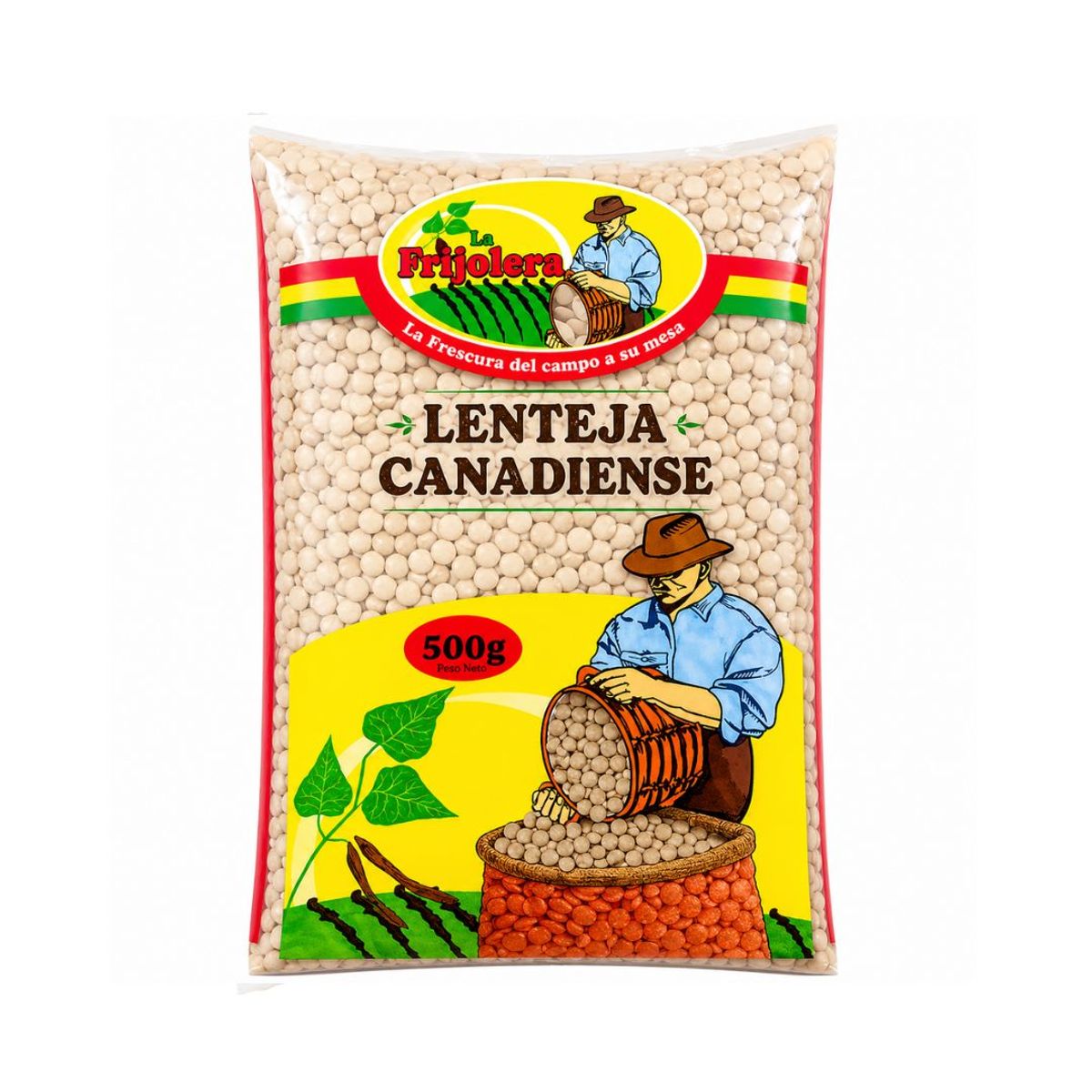 10X Lenteja Canadiense La Frijolera x 500 G Bolsa