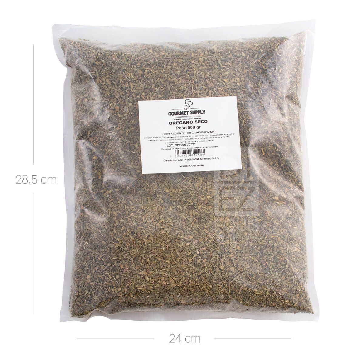 10X Orégano Seco Gourmet Supply x 500 Gr Bolsa