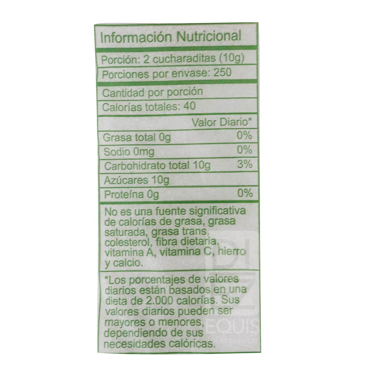 10X Azúcar Refinada Manuelita x 2500 Gr