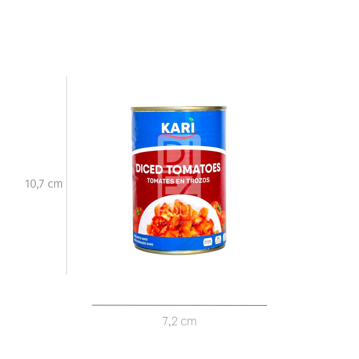 10X Tomate Kari En Trozos  x 400 Gr Lata