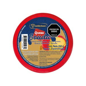 Queso Holandes Gouda Colácteos x 250 Gr - Unidad