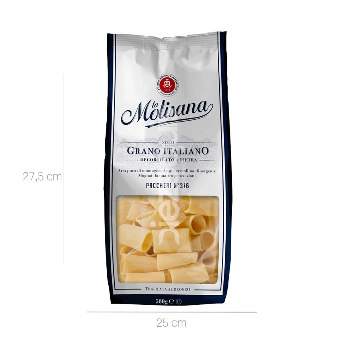 10X Pasta Paccheri La Molisana x 500 Gr Bolsa