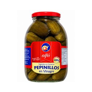 Pepinillos En Vinagre Entero Alfa x 4000 Gr - Unidad