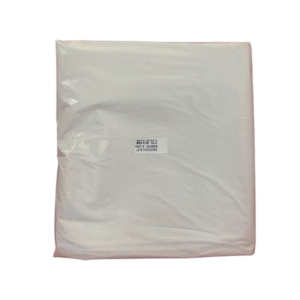 10X Bolsa Basura Blanca C1 80 x 110 Cm x 10 Und