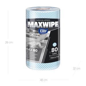 Limpión Multiusos X80 Azul Maxwipe x 80 Paños Rollo - Unidad