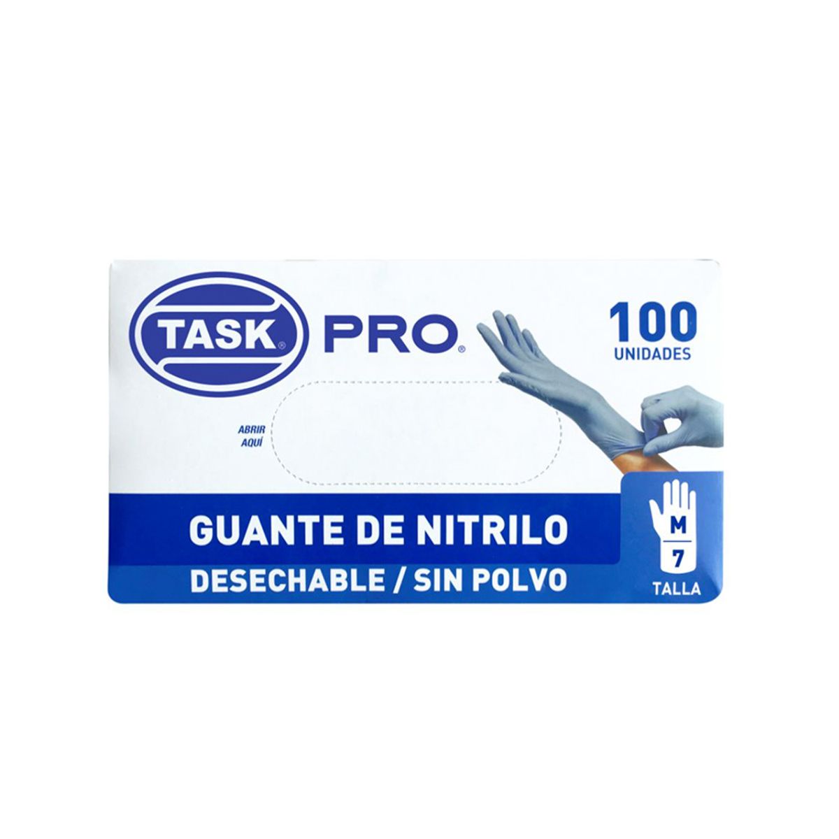 10X Guante Nitrilo Negro C4 Task Pro Talla M x 100 Und Caja