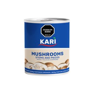 Champiñón Tajado Kari x 2840 Gr Lata - Unidad