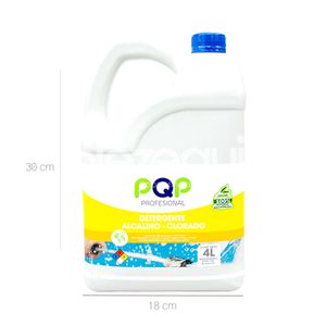 Detergente Desengrasante Líquido Alcalino Clorado PQP x 4 Litros Galón - Unidad