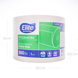 Limpión Industrial Natural H Doble Precortada Elite 45782 x 550 Mts - Unidad