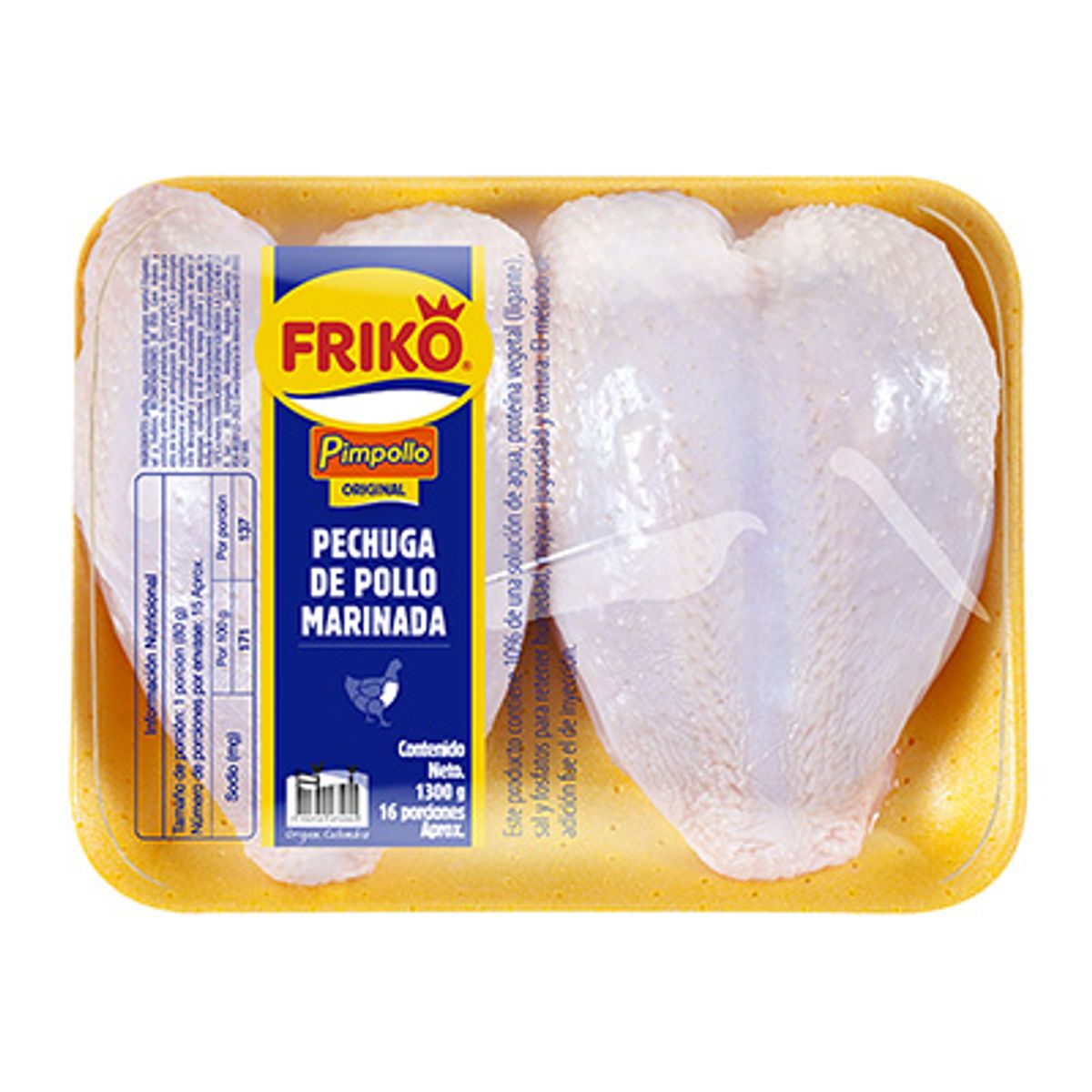 10X Pechugas Marinadas Friko +/- 800 Gr a 1,8 Kg  Bandeja x 2 und