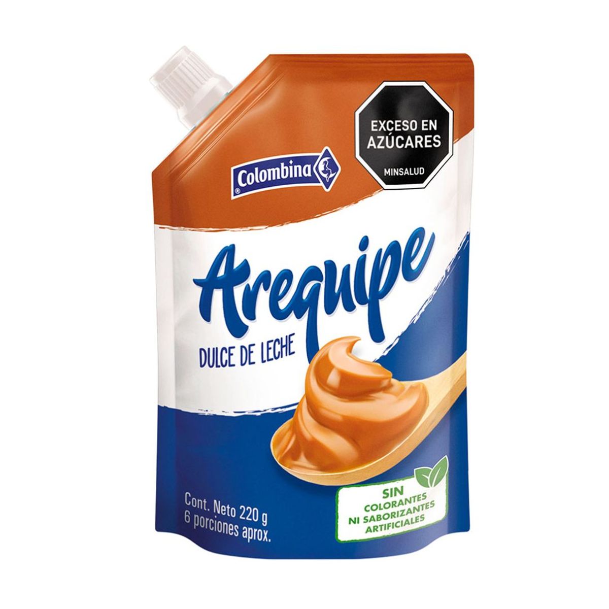 10X Arequipe Colombina x 220 Gr Doy Pack