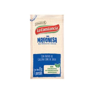 Salsa Mayonesa La Constancia Sachet x 8 Gr Bolsa 100 Und - Bolsa