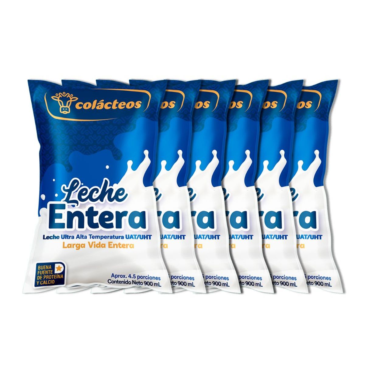 10X Leche UHT Entera Colácteos x 1100 Gr Sixpack
