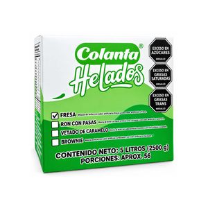 Helado Colanta De Fresa x 5 Litros - Unidad