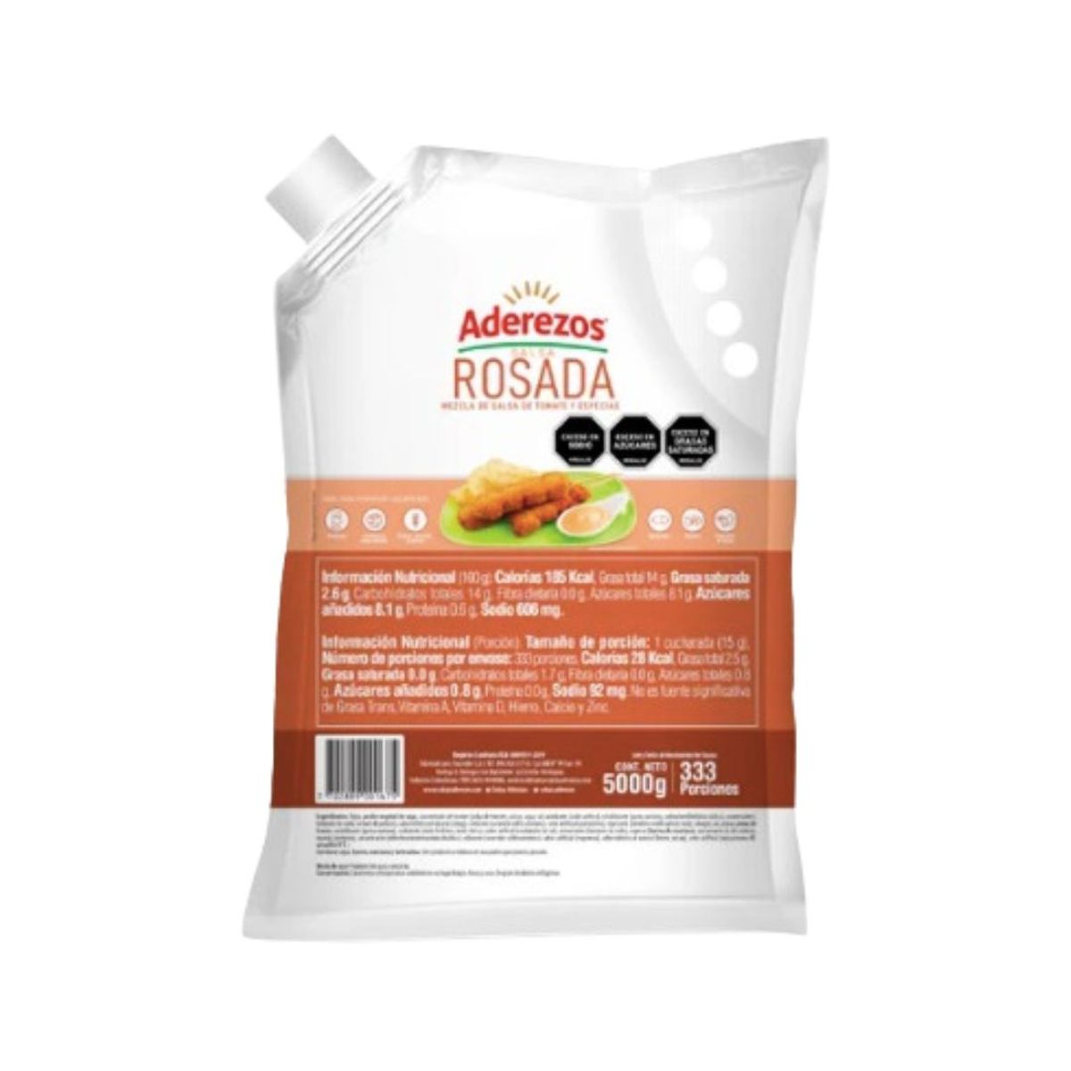 10X Salsa Rosada Aderezos x 5000 Gr Bolsa